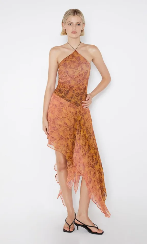 Women Midi Dresses Bec Bridge FLEUR DE LIS HALTER DRESS 8211 FLEUR