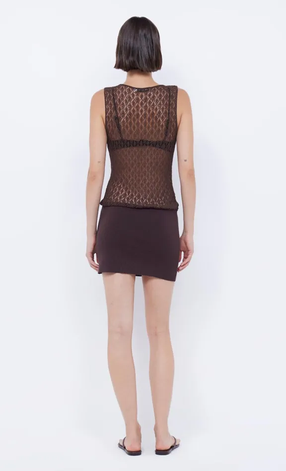 Women Mini Dresses Bec Bridge AURORA MINI DRESS 8211 CHOC