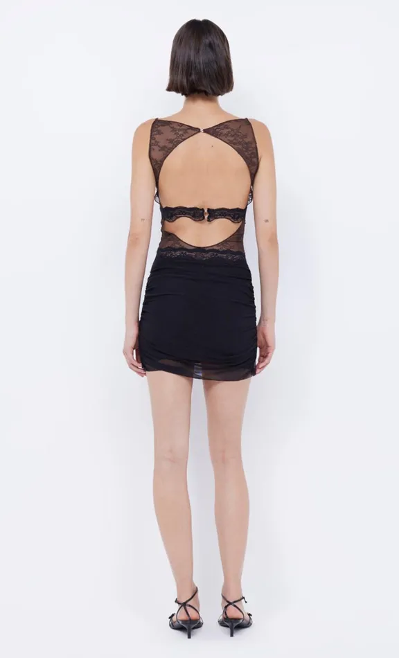 Women Mini Dresses Bec Bridge LOANI MINI DRESS 8211 CHOCBLACK