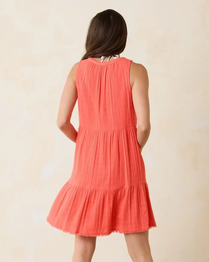 Women Mykonos Textured Gauze Coverup Dress Burnt Coral Tommy Bahama Dresses Women Mykonos Textured Gauze Coverup Dress Burnt Coral Tommy Bahama Dresses