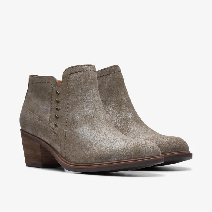 Women Neva Lo Taupe Metallic Clarks Boots and Booties