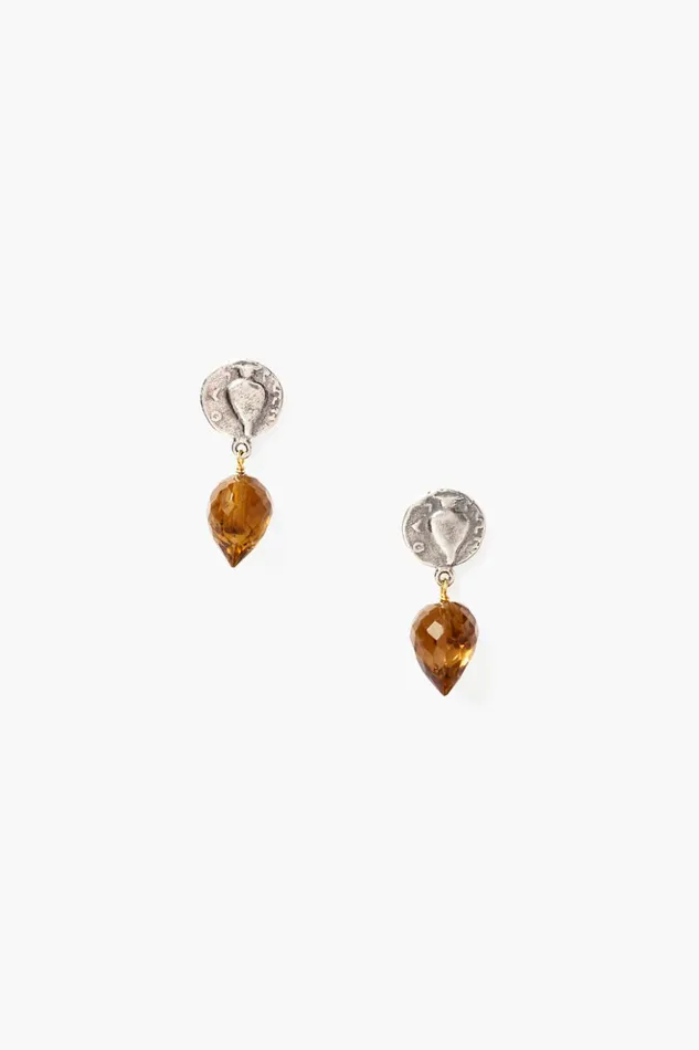 Women Olympia Earrings Whiskey Quartz Chan Luu Earrings