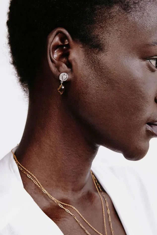 Women Olympia Earrings Whiskey Quartz Chan Luu Earrings