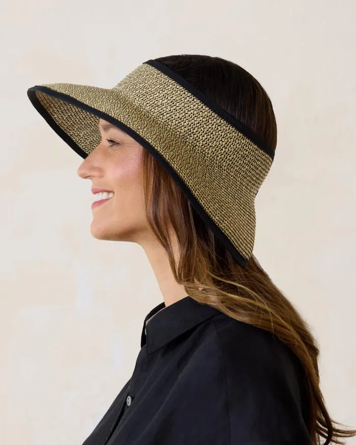 Women Packable UltraBraid Visor Black Multi Tommy Bahama Luggage and Travel Women Packable UltraBraid Visor Black Multi Tommy Bahama Luggage and Travel