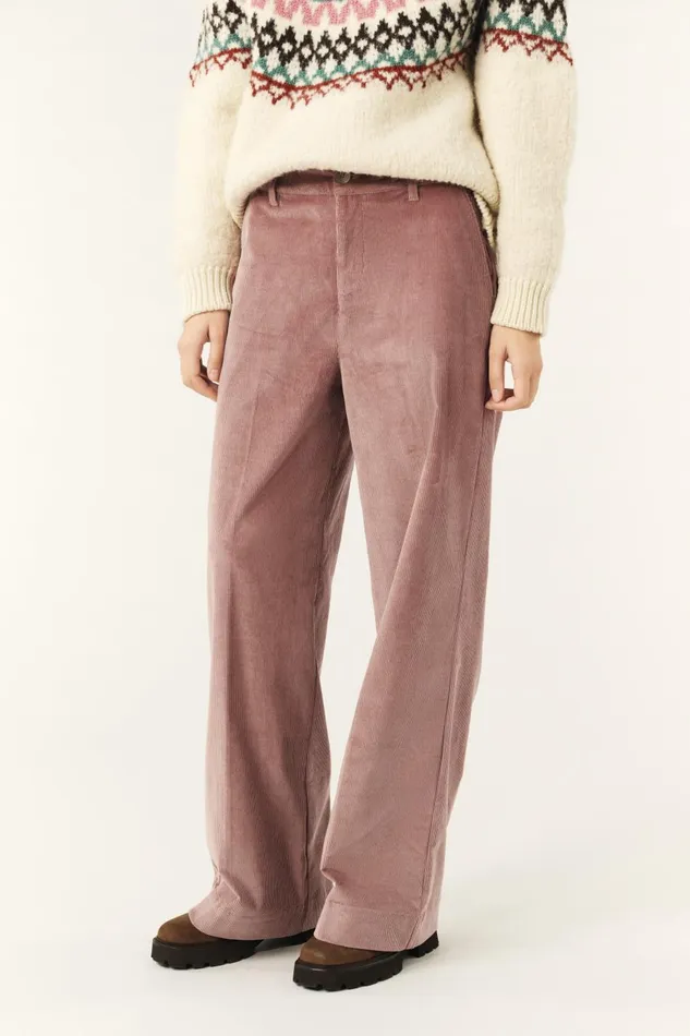 Women Pants and Jeans Baandsh WideLeg Velvet Pants Nali Green