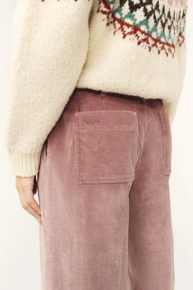 Women Pants and Jeans Baandsh WideLeg Velvet Pants Nali Green