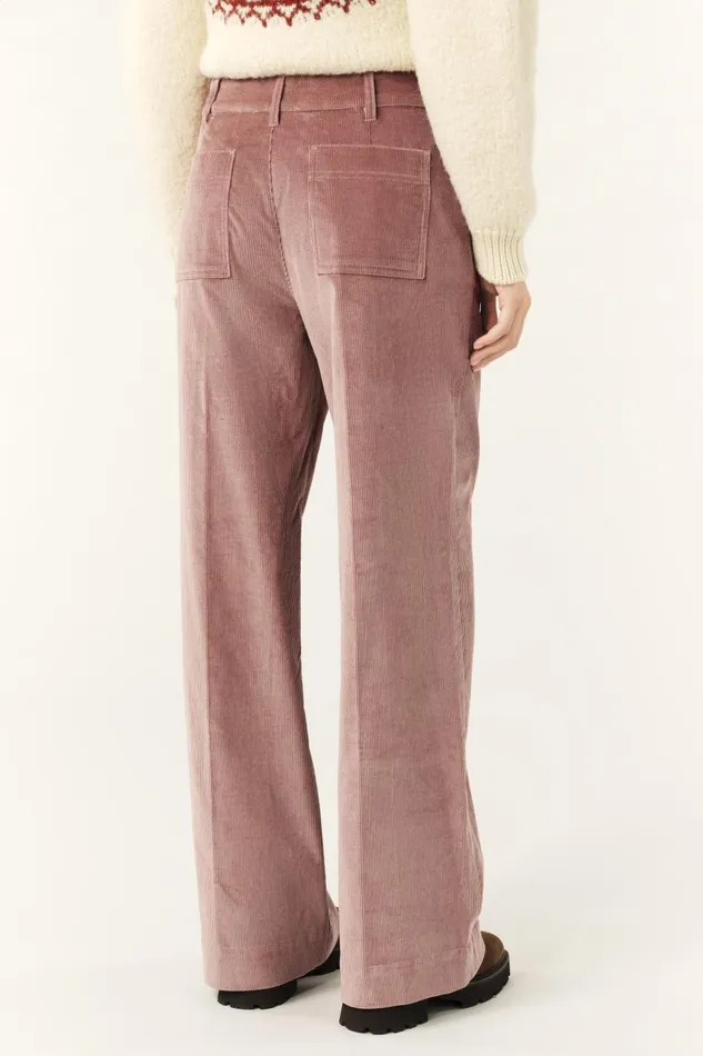Women Pants and Jeans Baandsh WideLeg Velvet Pants Nali Green