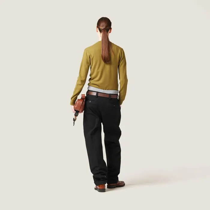 Women Pants And Shorts Miu Miu Gabardine Pants Black Women Pants And Shorts Miu Miu Gabardine Pants Black