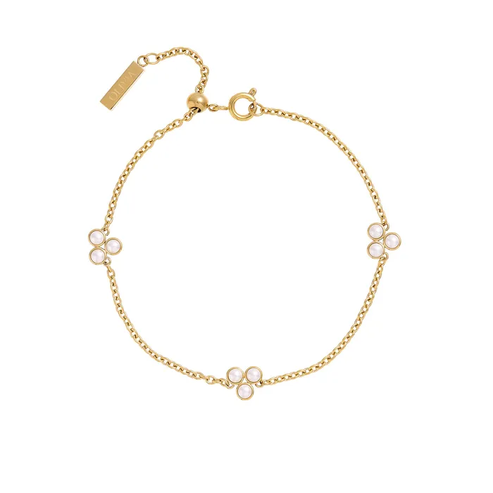 Women Pearl Cluster Gold Bracelet Bracelets Olivia Burton