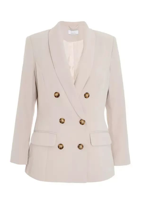 Women Petite Stone Tailored Blazer Quiz Clothing Blazers
