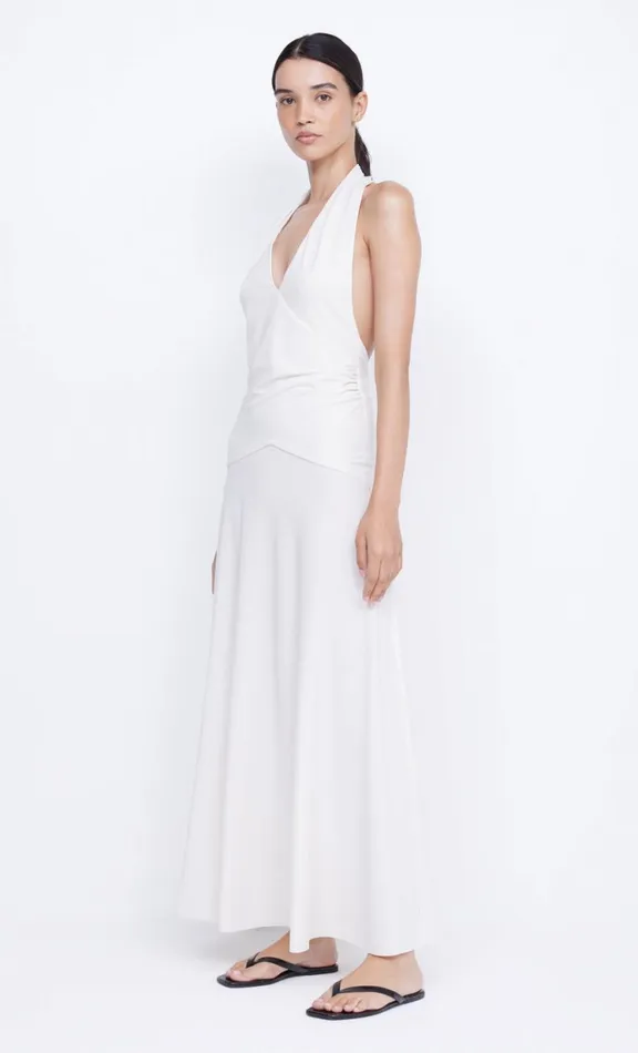 Women Prom Dresses Bec Bridge BLANCHE HALTER MAXI DRESS 8211 IVORY