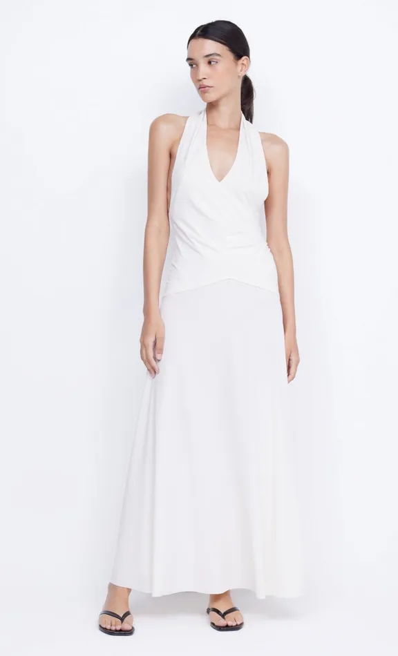 Women Prom Dresses Bec Bridge BLANCHE HALTER MAXI DRESS 8211 IVORY