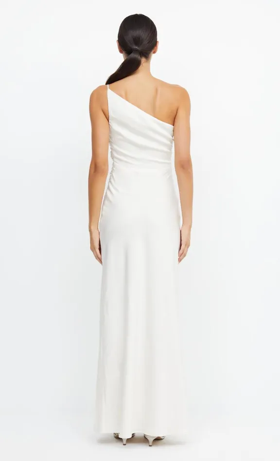 Women Prom Dresses Bec Bridge ETERNITY ASYM MAXI DRESS 8211 CREAM