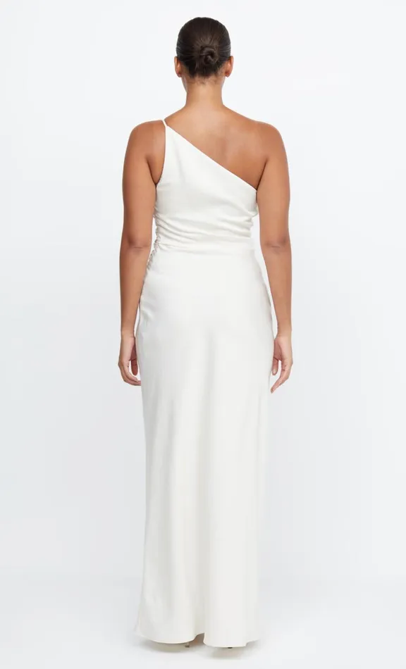Women Prom Dresses Bec Bridge ETERNITY ASYM MAXI DRESS 8211 CREAM