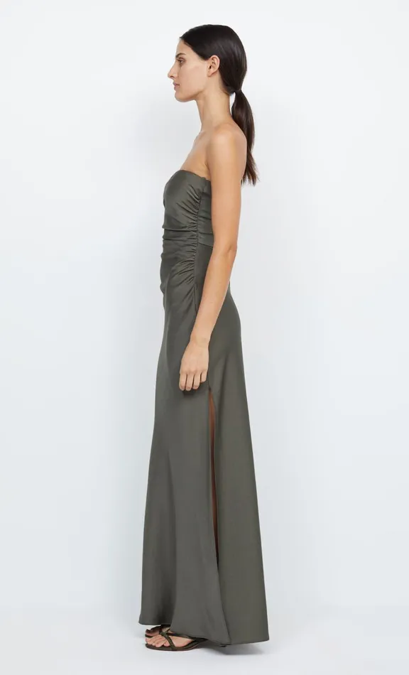 Women Prom Dresses Bec Bridge ETERNITY STRAPLESS MAXI 8211 DARK WILLOW
