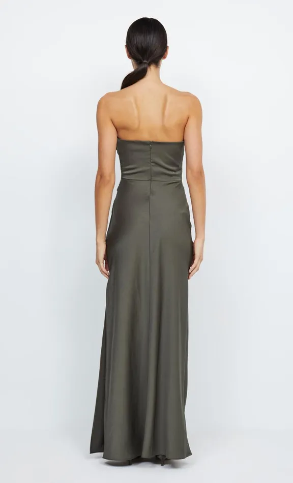 Women Prom Dresses Bec Bridge ETERNITY STRAPLESS MAXI 8211 DARK WILLOW
