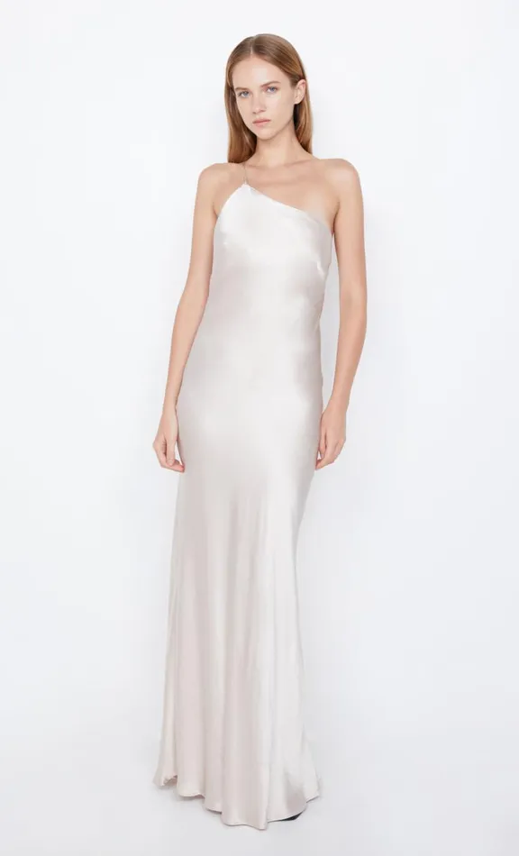 Women Prom Dresses Bec Bridge MARGAUX ASYM DRESS 8211 SAND