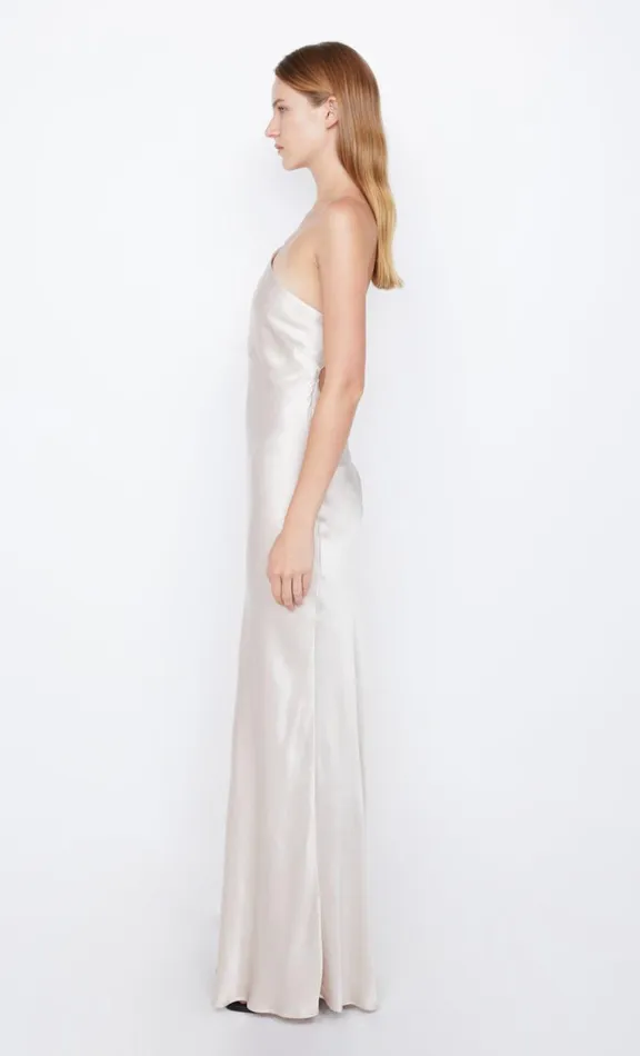 Women Prom Dresses Bec Bridge MARGAUX ASYM DRESS 8211 SAND