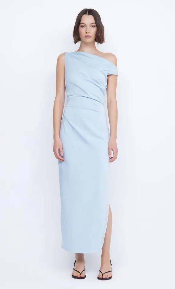 Women Prom Dresses Bec Bridge ROCHELLE ASYM MIDI DRESS 8211 DOLPHIN BLUE