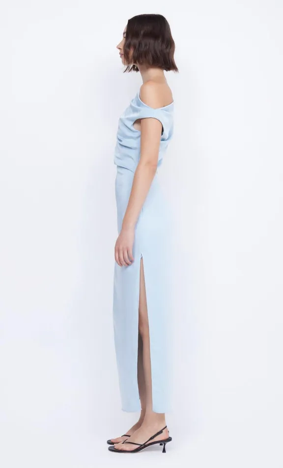 Women Prom Dresses Bec Bridge ROCHELLE ASYM MIDI DRESS 8211 DOLPHIN BLUE
