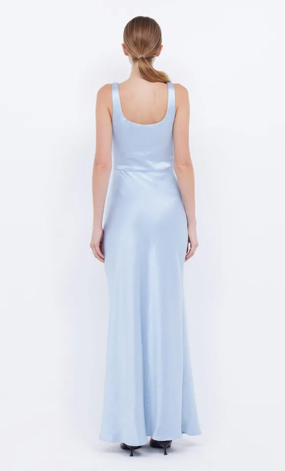 Women Prom Dresses Bec Bridge THE DREAMER SQUARE NECK DRESS 8211 DUSTY BLUE