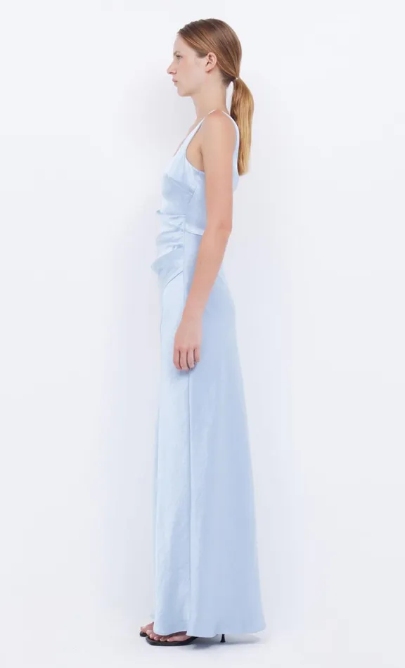 Women Prom Dresses Bec Bridge THE DREAMER SQUARE NECK DRESS 8211 DUSTY BLUE