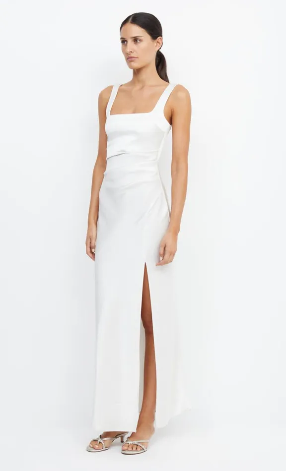 Women Prom Dresses Bec Bridge THE DREAMER SQUARE NECK DRESS 8211 IVORY
