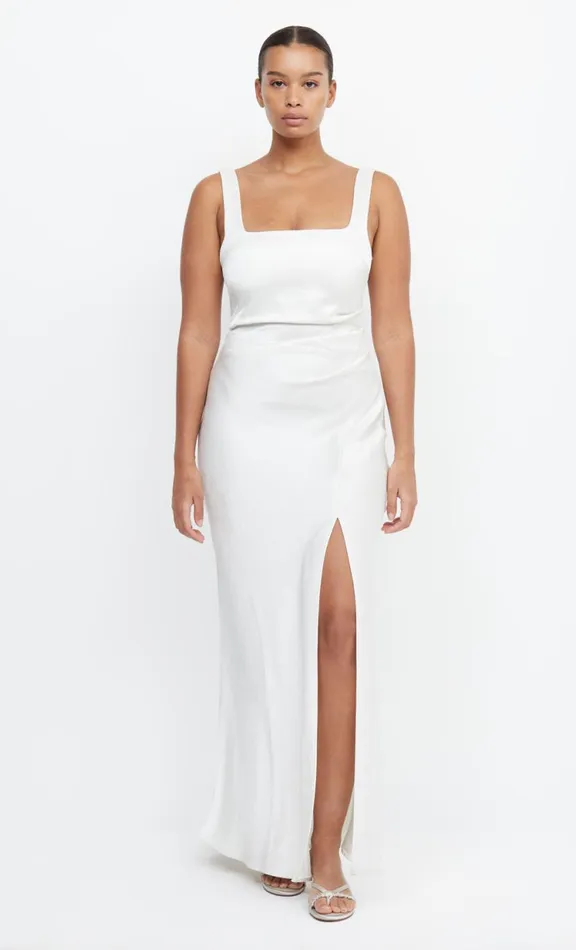 Women Prom Dresses Bec Bridge THE DREAMER SQUARE NECK DRESS 8211 IVORY