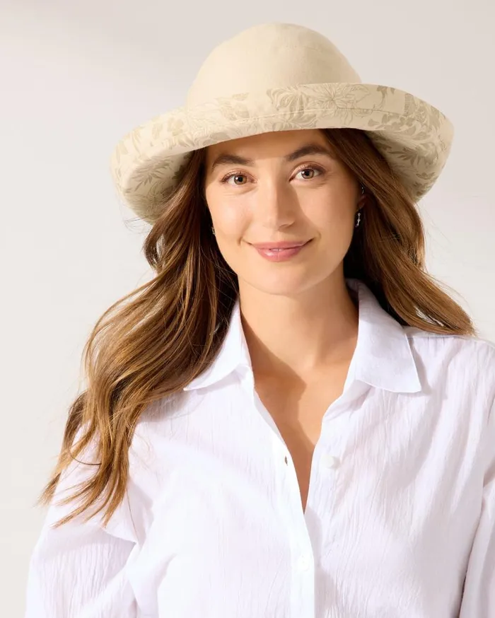 Women Raffia Lurex Lifeguard Hat Natural Tommy Bahama Hats and Caps