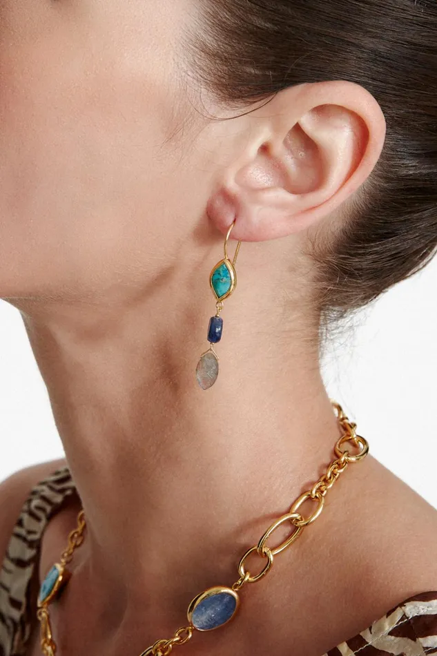 Women Sabine Earrings Turquoise Mix Chan Luu Earrings
