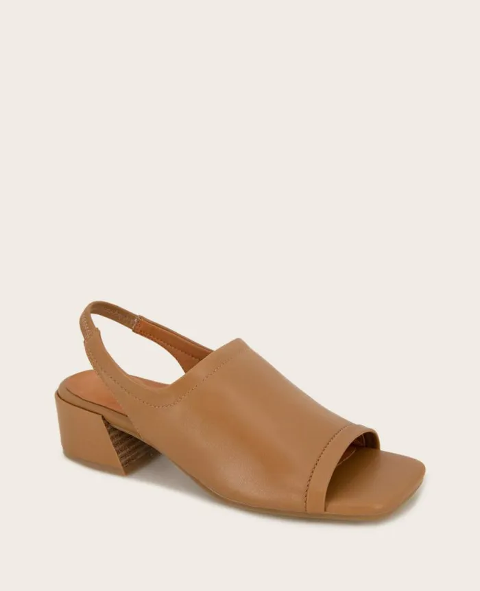 Women Sandals and Wedges Kenneth Cole GENTLE SOULS Penny Block Heel Slingback Sandal Camel Women Sandals and Wedges Kenneth Cole GENTLE SOULS Penny Block Heel Slingback Sandal Camel