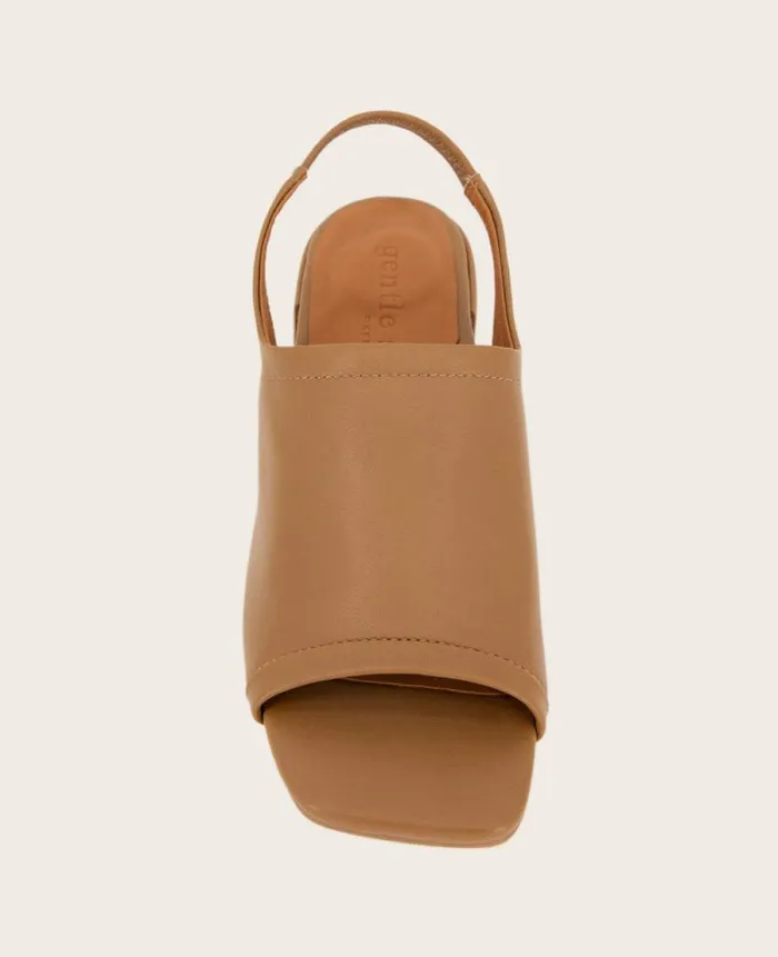 Women Sandals and Wedges Kenneth Cole GENTLE SOULS Penny Block Heel Slingback Sandal Camel Women Sandals and Wedges Kenneth Cole GENTLE SOULS Penny Block Heel Slingback Sandal Camel