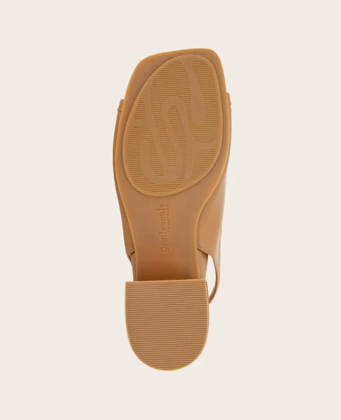 Women Sandals and Wedges Kenneth Cole GENTLE SOULS Penny Block Heel Slingback Sandal Camel Women Sandals and Wedges Kenneth Cole GENTLE SOULS Penny Block Heel Slingback Sandal Camel
