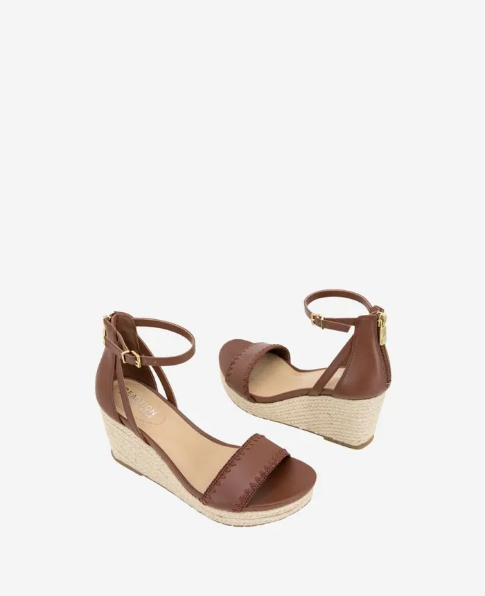 Women Sandals and Wedges Kenneth Cole REACTION 8211 The Colton Espadrille Wedge Sandal Luggage Women Sandals and Wedges Kenneth Cole REACTION 8211 The Colton Espadrille Wedge Sandal Luggage