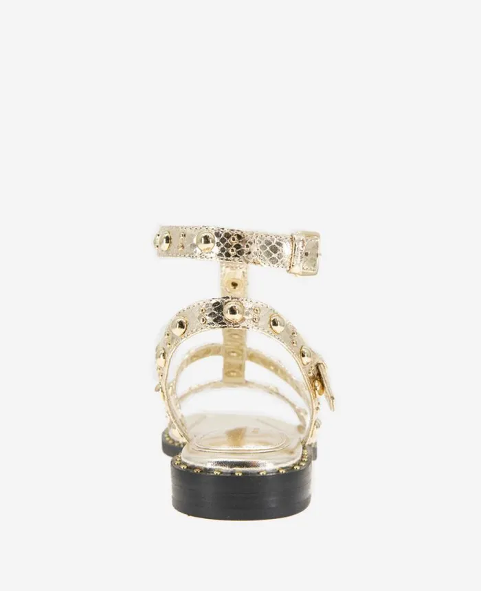 Women Sandals and Wedges Kenneth Cole Ruby Studded Gladiator Flat Sandal Gold Women Sandals and Wedges Kenneth Cole Ruby Studded Gladiator Flat Sandal Gold