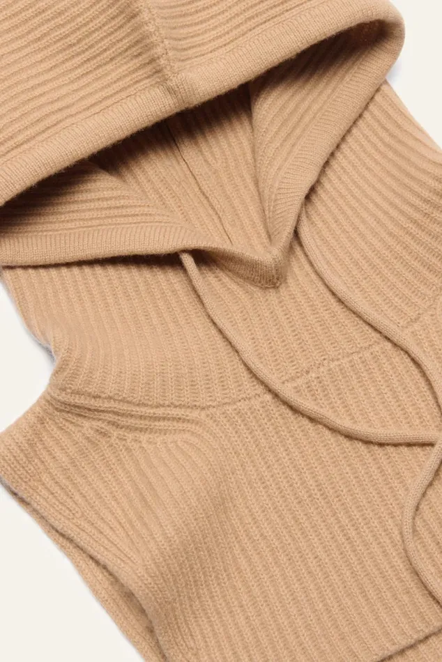 Women Scarves and Beanies Baandsh Knitted Hood Cadetto Brown