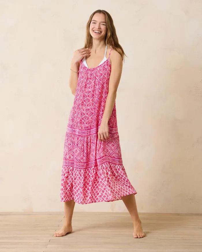 Women Shell Beach Midi Coverup Dress Passion Pink Tommy Bahama Dresses Women Shell Beach Midi Coverup Dress Passion Pink Tommy Bahama Dresses