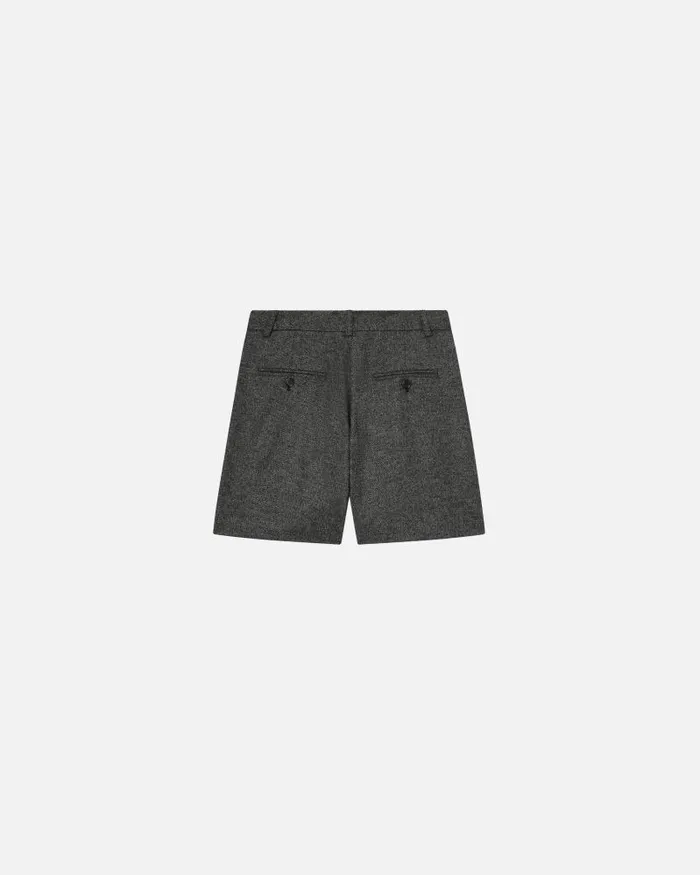 Women Shorts Pinko Textured Tailored Shorts Blackgrey Women Shorts Pinko Textured Tailored Shorts Blackgrey