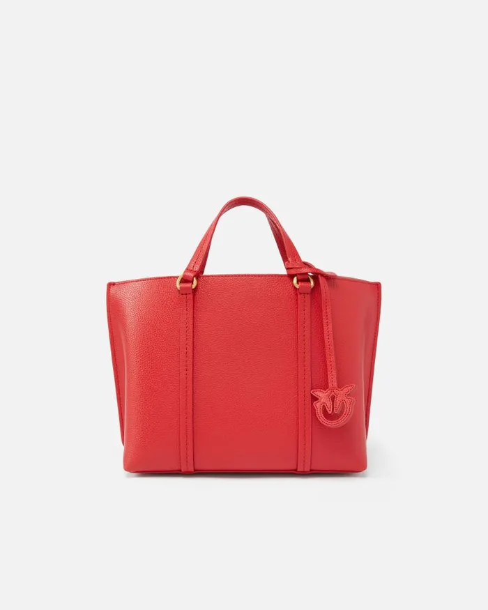 Women Shoulder Bags Pinko Large Tumbled Leather Shopper Bag Redantiquegold