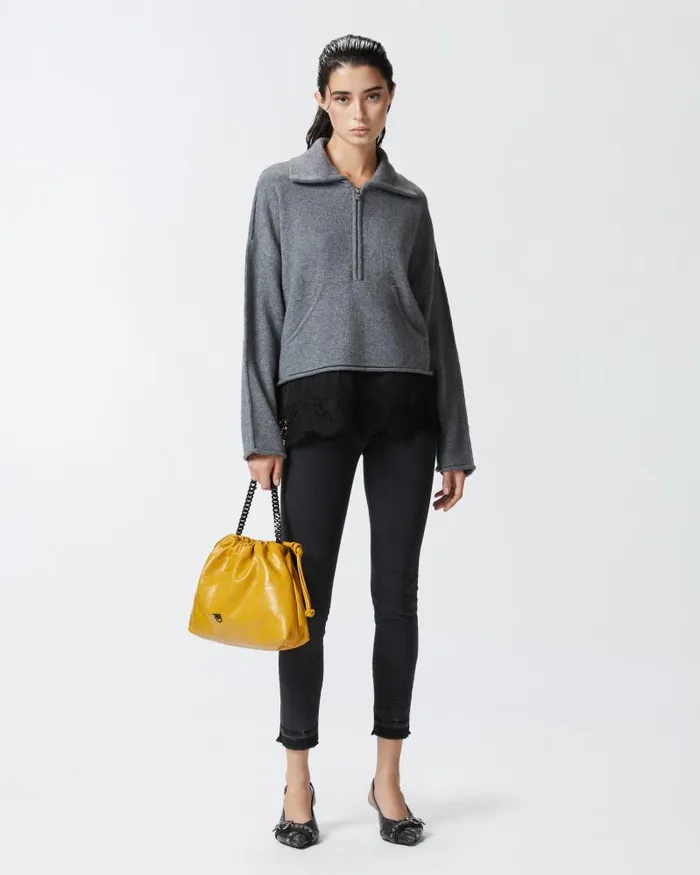 Women Skinny Pinko Skinny Jeans With Black Denim Limo Black