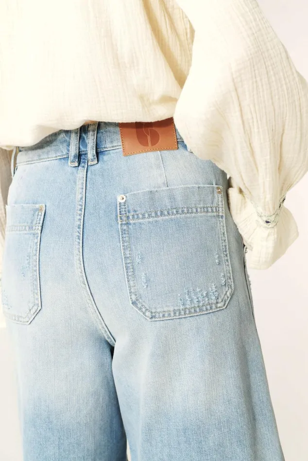 Women Skirts and Shorts Baandsh Denim Shorts Jodd Blue