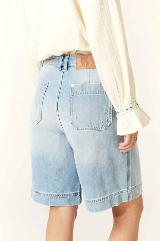 Women Skirts and Shorts Baandsh Denim Shorts Jodd Blue