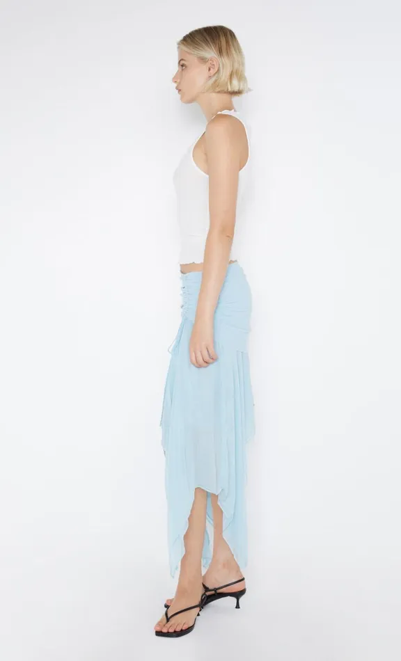 Women Skirts Bec Bridge ELZETTE ASYM MIDI SKIRT 8211 DOLPHIN BLUE