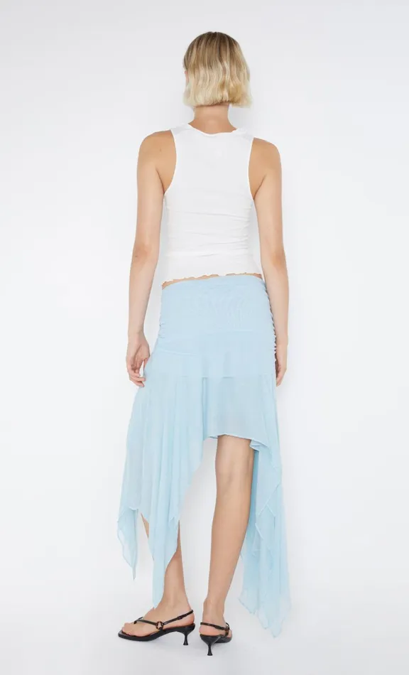 Women Skirts Bec Bridge ELZETTE ASYM MIDI SKIRT 8211 DOLPHIN BLUE
