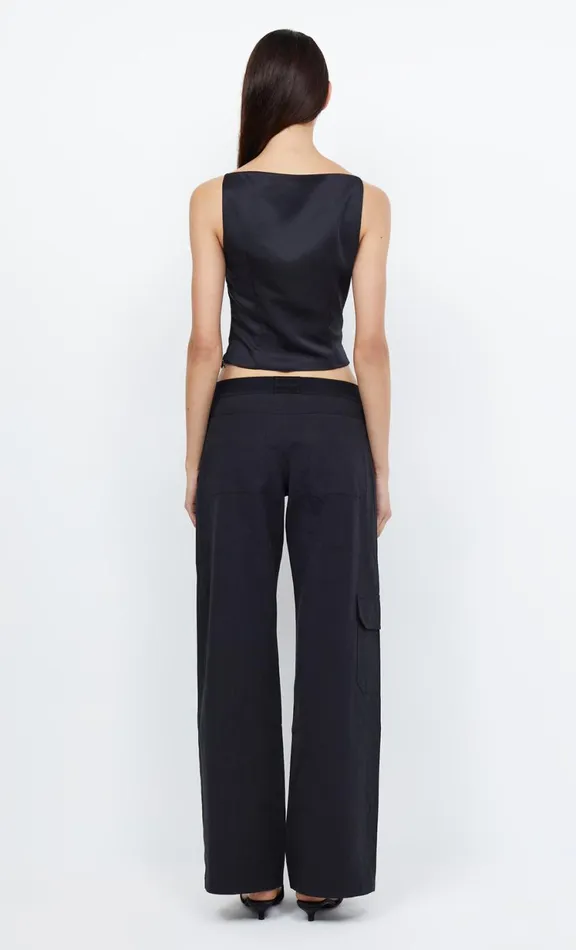 Women Sleeveless Bec Bridge JONES BOATNECK TOP 8211 BLACK
