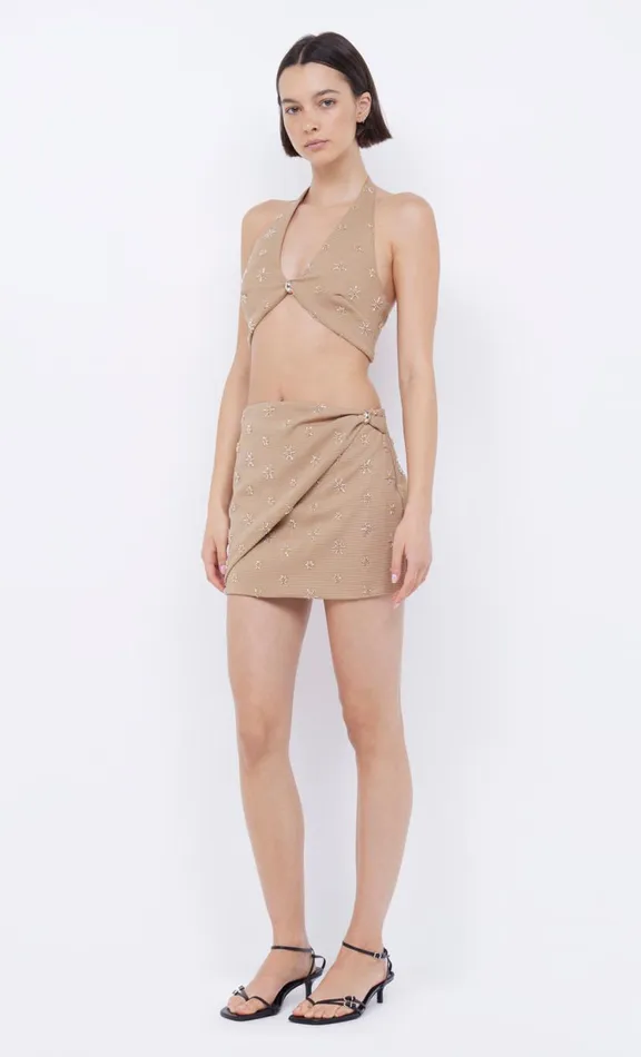 Women Sleeveless Bec Bridge SUNSEEKER HALTER TOP 8211 GOLDEN