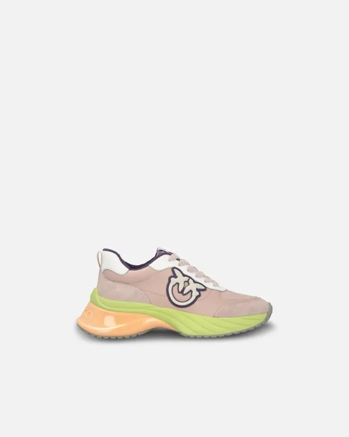 Women Sneakers Pinko Multicoloured ARIEL Sneakers With Suede Details Vexillum Purple