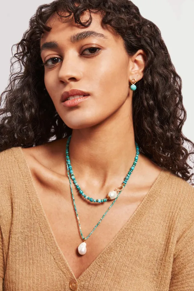 Women Sophia Necklace Turquoise Mix Chan Luu Necklaces