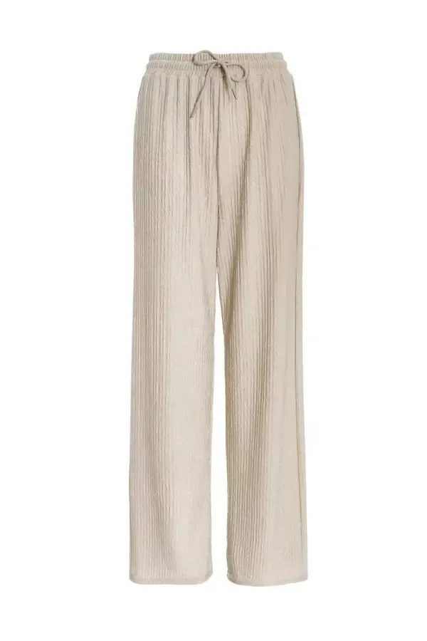 Women Stone Textured Palazzo Trousers Quiz Clothing CoOrds