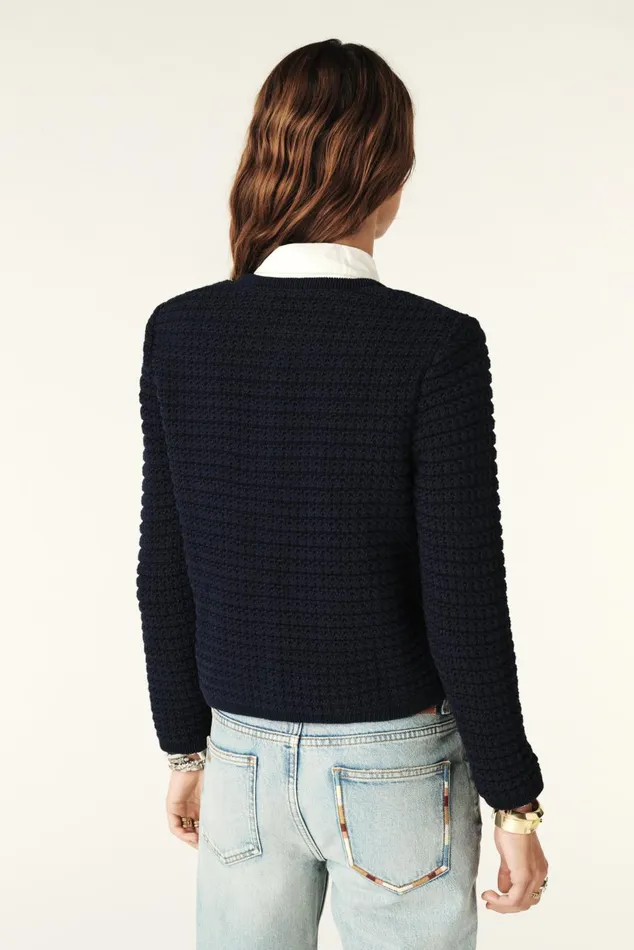 Women Sweaters and Cardigans Baandsh Decorative Knit Cardigan Gaspard OffWhite